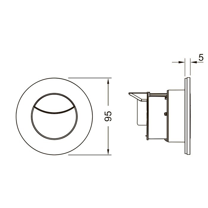Панель смыва, 2 клавиши, круглая, белый, flushpoint TECE арт. 9240981