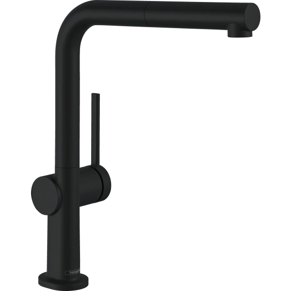 Смеситель для кухни, Eco, с вытяжным изливом, Hansgrohe Talis M54, черный арт. 72845670