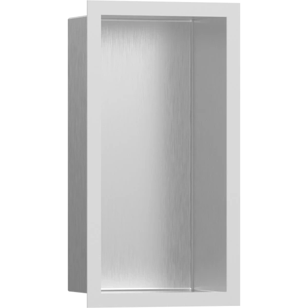 Настенный короб с цветом корпуса и дизайнерской рамой, 30х15х10 см, Hansgrohe XtraStoris Individual, белый арт. 56094700