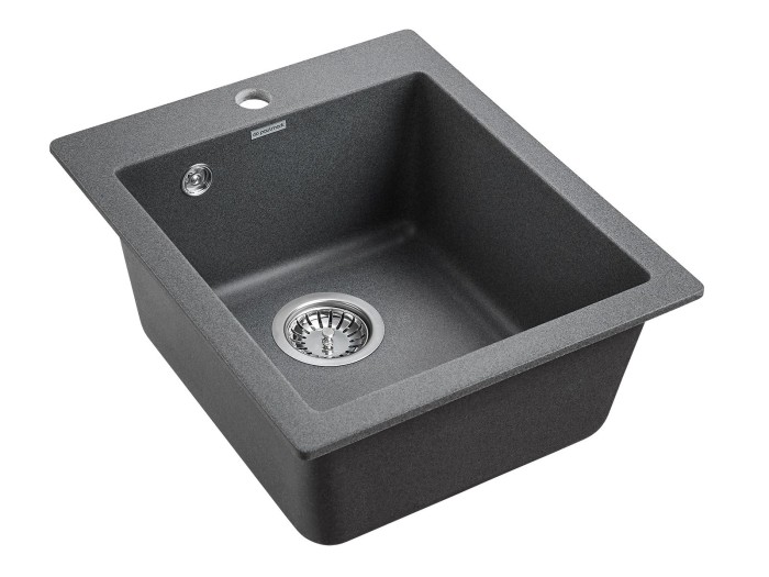 Мойка для кухни гранит 415х490 Paulmark KANTE 40, графит - PM104249-DG