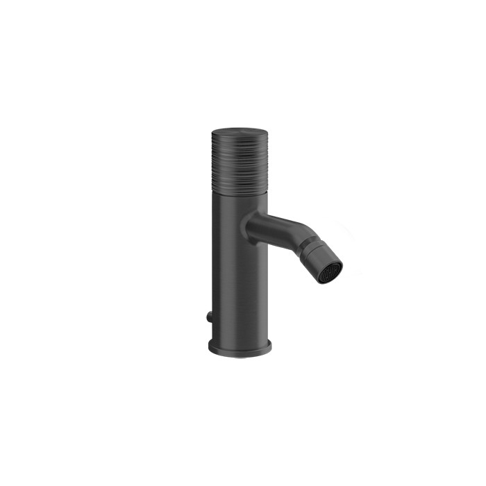 Смеситель для биде, 1 отв., с донным клапаном, Gessi Habito Trame, black metal pvd арт. 70307#706