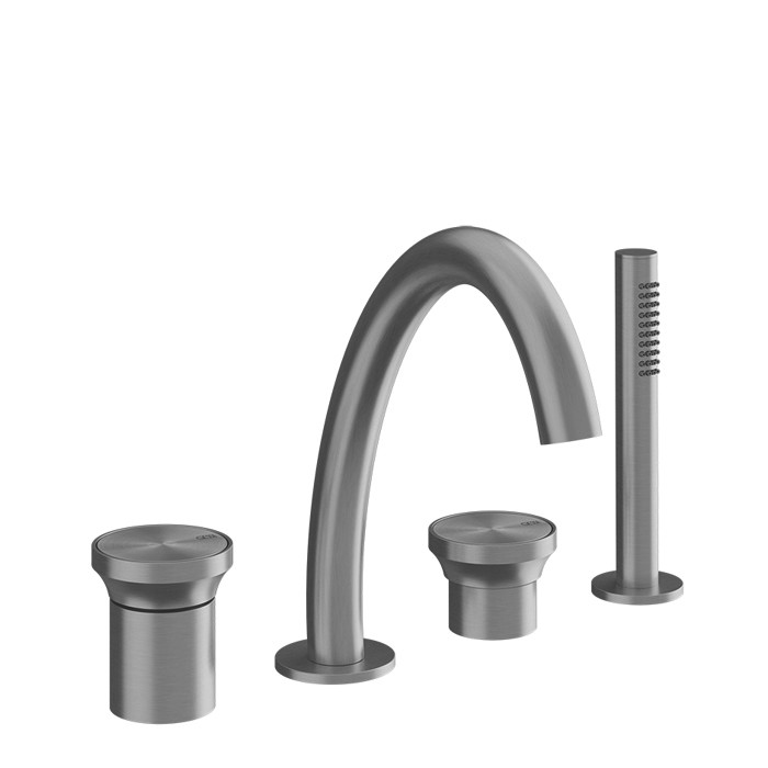 Смеситель для ванны на 4 отв, с ручной лейкой, Gessi Origini, хром арт. 66037#031