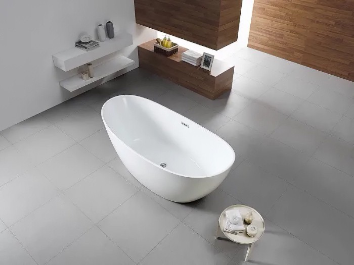 Акриловая ванна 1800х800х665, свободностоящая, цвет белый, Azario Glasgow арт. GLA18080