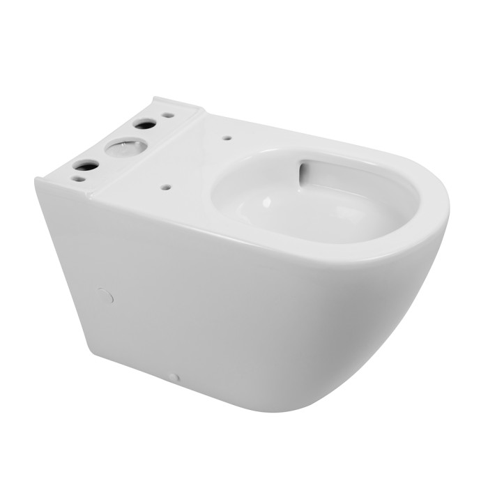 Чаша унитаза безободкового, P-trap, смыв TORNADO BelBagno, глянцевый белый, Sfera-r арт. BB2141CP-TOR