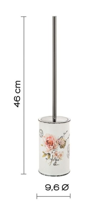 Напольный керамический ерш Clothilde Gedy, CL33(02) цвет: белый