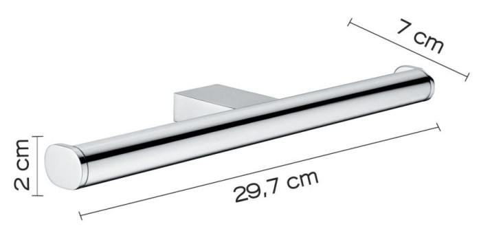 Бумагодержатель двойной Canarie Gedy, A229(13) цвет: хром