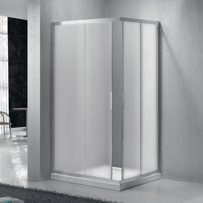Душевой уголок 120x190 BelBagno, глянцевый хром, Sela арт. SELA-AH-2-120/90-P-Cr