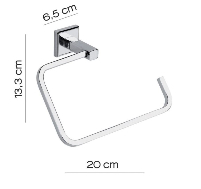Полотенцедержатель - полукольцо Colorado Gedy, 6970(13) цвет: хром