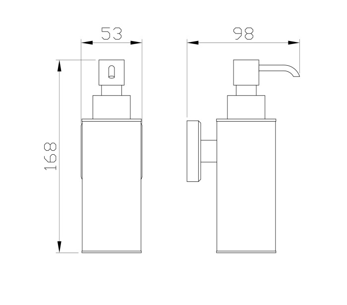 Дозатор мыла, Wonzon & Woghand Roma, WW-7232 цвет: бронза