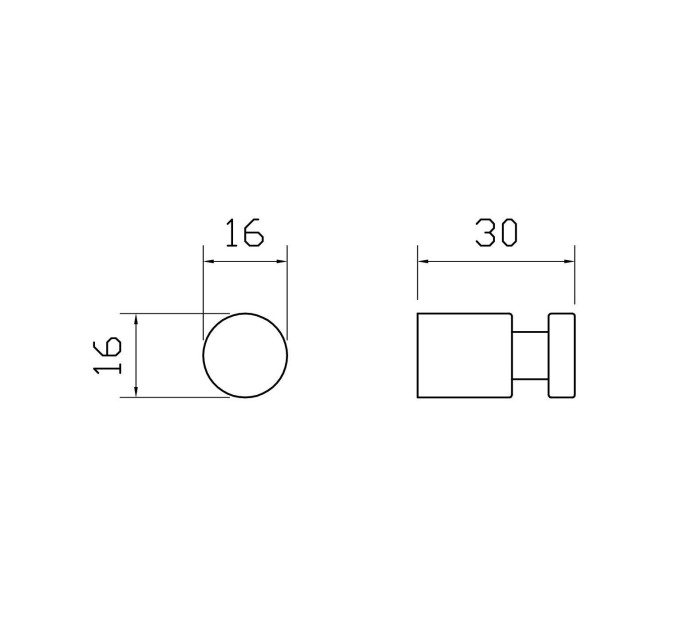 Крючок для ванной, Wonzon & Woghand Easy, WW-8105-1-BGM цвет: графит