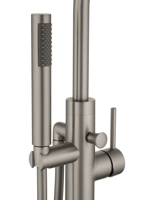 Смеситель для ванны напольного монтажа, Wonzon & Woghand Stick, WW-88649017-BN цвет: никель