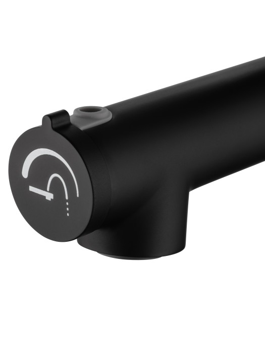 Смеситель для раковины с функцией полоскания, Wonzon & Woghand, WW-H1017-MB цвет: черный