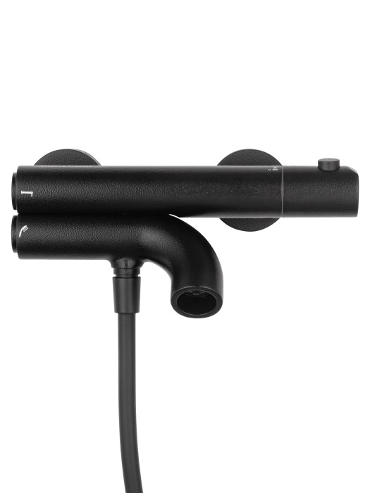 Смеситель для ванны с душевым гарнитуром и термостатом, Wonzon & Woghand Loop, WW-311-00-508 цвет: черный