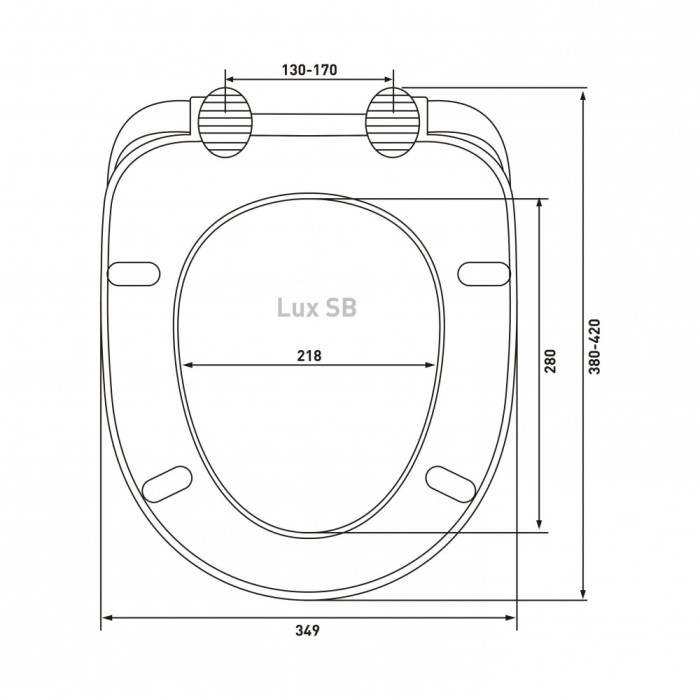 Сиденье для унитаза Berges Lux sb  арт. 010605