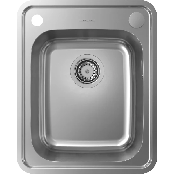 Раковина для кухни, врезная, Hansgrohe S41, нержавеющая сталь арт. 43334800