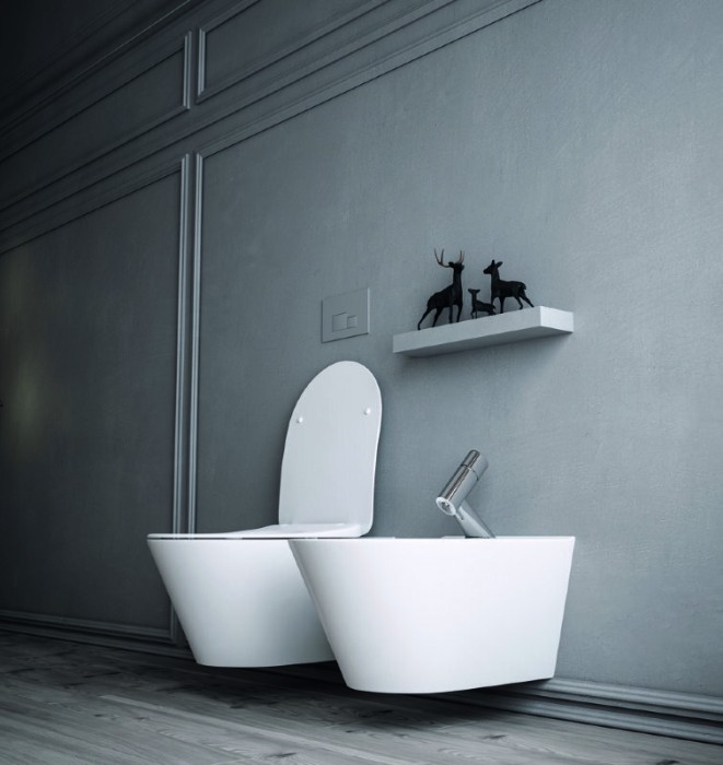 Унитаз подвесной, (без крышки), белый, Avva Boheme 972-MW