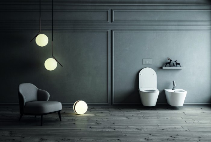 Унитаз подвесной, (без крышки), белый, Avva Boheme 972-MW