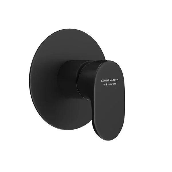 Встроенный однорычажный смеситель для душа на один поток, Ole Kerama Marazzi, черный - 69475EKM.01.093