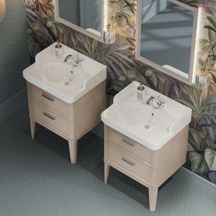 Раковина подвесная 60x50см, Pompei Kerama Marazzi, белый - PO.wb.60