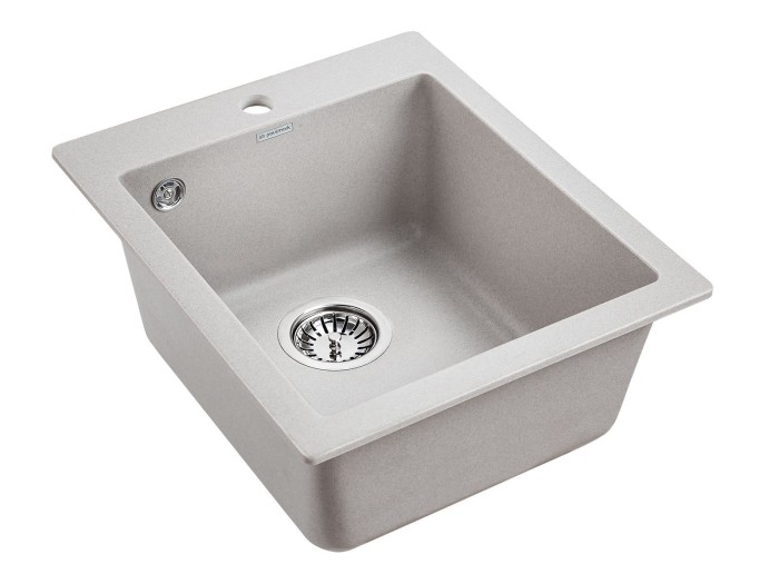 Мойка для кухни гранит 415х490 Paulmark KANTE 40, серый - PM104249-GR