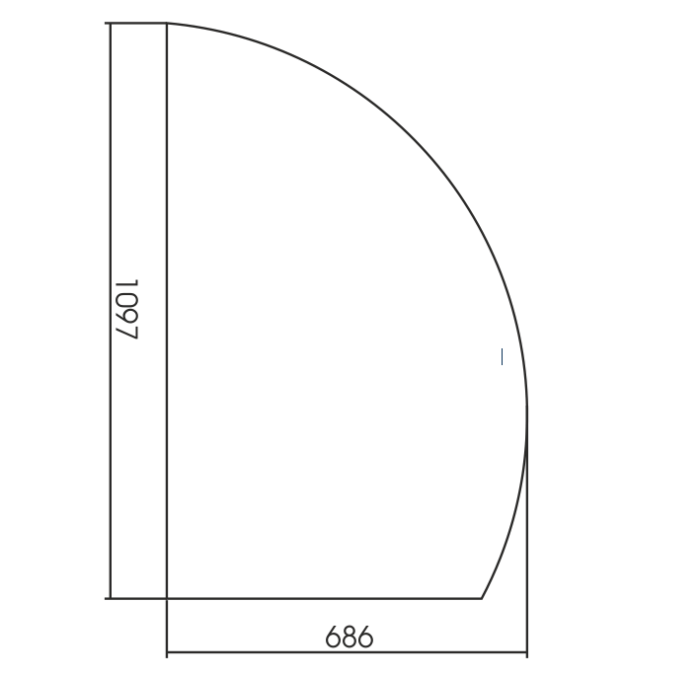 Зеркало 686х1097 правое, c подсветкой и диммером, бесконтактный сенсор, Azario Mario - LED-00002541