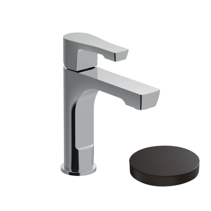 Однорычажный смеситель для раковины, без донного клапана, Giulini Ego, черный матовый арт. 5705/SCNO