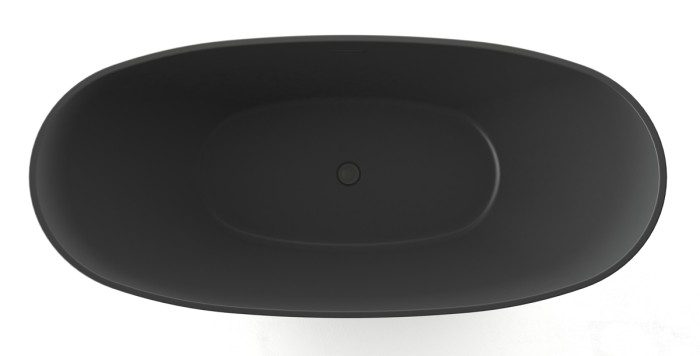 Акриловая ванна 1800х800х665, свободностоящая, цвет черный, Azario Glasgow арт. GLA18080MB