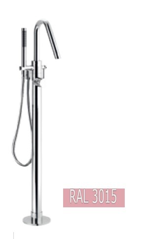 Внешняя часть для смесителя для ванны отдельностоящий, излив, ручной душ, Giulini Futuro, RAL3015glossy арт. 6592EPCCRAL3015glossy