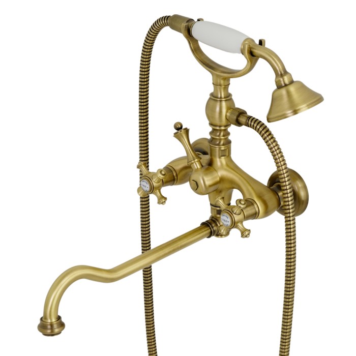 Смеситель для ванны с душем Migliore Prestige с длинным изливом бронза арт. 31597