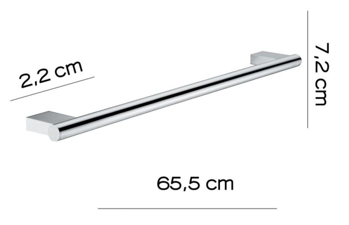 Полотенцедержатель, длина 65.5 см Canarie Gedy, A221/60(13) цвет: хром