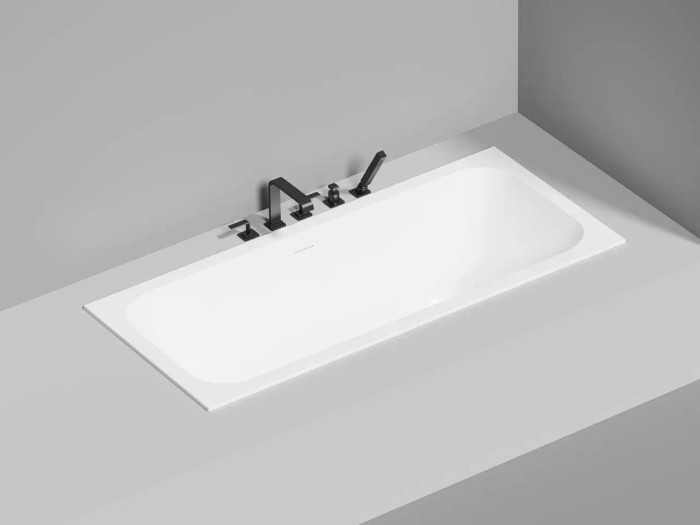 Ванна встраиваемая 170x75, глянцевая, Salini ORLANDA AXIS KIT арт. 103313G