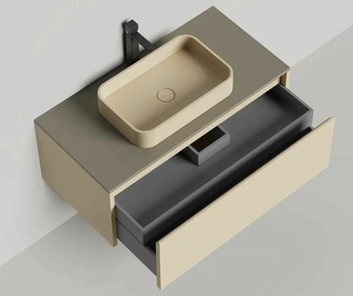 Подвесная тумба domino 1000, эмаль, гладкий, Salini арт. 27D110