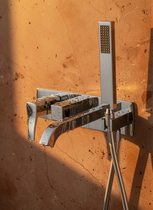 Смеситель для ванны встраиваемый, Wonzon & Woghand Flex, WW-88889072-CR цвет: хром