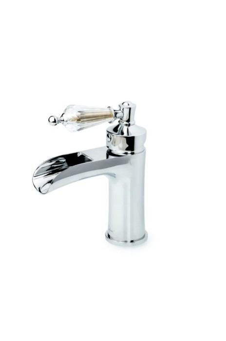 Смеситель для раковины chrome с прозрачным swarovski, Boheme Vogue - 221-SW