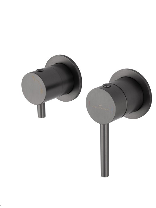 Смеситель для душевой системы встраиваемый, Wonzon & Woghand Stick, WW-838017-BGM цвет: графит