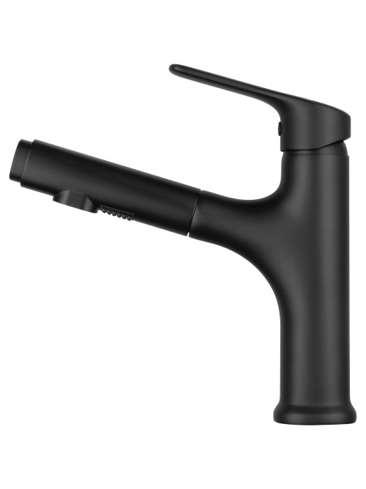 Смеситель для раковины с выдвижным изливом, Wonzon & Woghand, WW-AE4151-MB цвет: черный