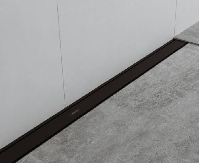 Внешняя часть трапа для душа Match, 120 см, с регулировкой по высоте RainDrain Match Hansgrohe, черный арт. 56042670