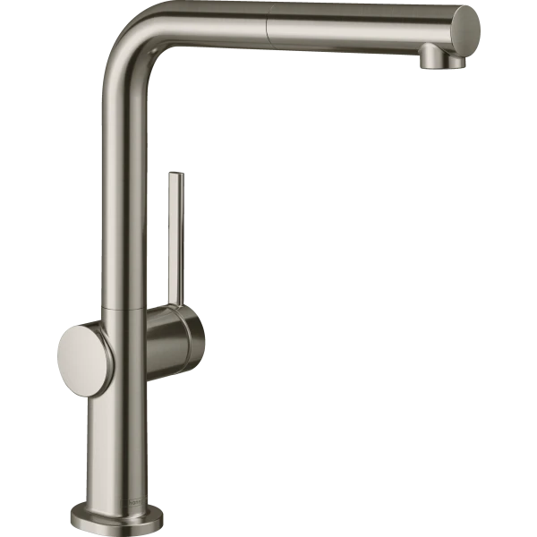 Смеситель для кухни, с вытяжным изливом, Hansgrohe Talis M54, нержавеющая сталь арт. 72808800