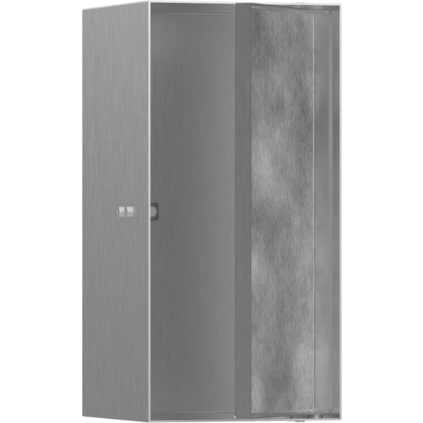 Настенный короб с дверью для облицовки плиткой, 30х15х14 см, Hansgrohe XtraStoris Rock, сталь арт. 56088800