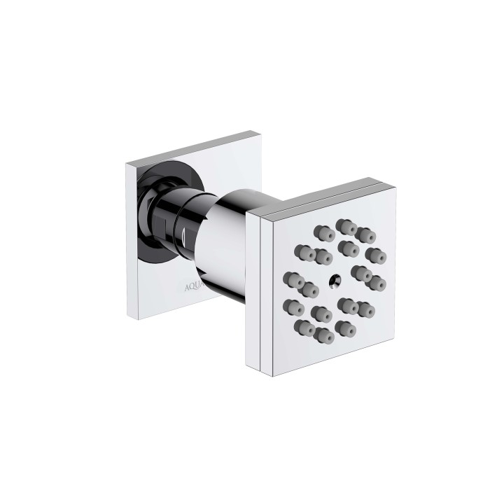 Боковая форсунка 50x50, Aquatek, хром арт. AQ2098CR