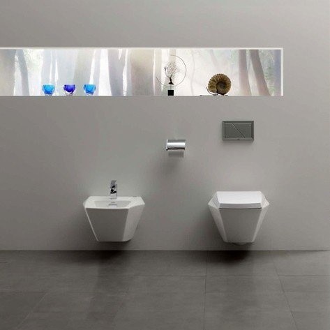 Биде подвесное, Jewelhex TOTO, BT682V1#XW цвет: белый