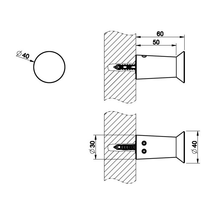 Крючок, Gessi Cono, black metal brushed pvd арт. 45521#707