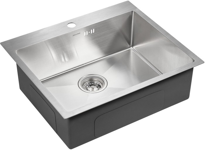 Мойка для кухни нержавеющая 590х510мм Paulmark BRIM, брашированная нерж. сталь - PM215951-BS