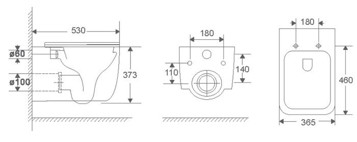 Подвесной унитаз 515х360х360 слив "торнадо", быстросъемное сиденье микролифт, Azario FLAVIA арт. AZ-0076-UQ1