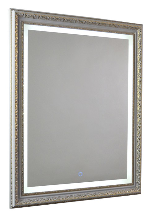 Зеркало LED 630х780 золото, c подсветкой и диммером, сенсорный выключатель, Azario Марсель - ФР-00000968