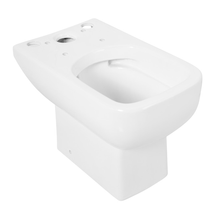 Чаша унитаза с сиденьем дюропласт close, P-trap BelBagno, глянцевый белый, Aurora арт. BB8604CPR/SC