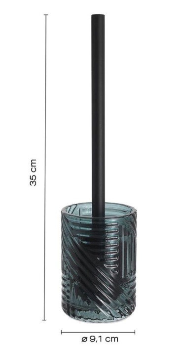 Напольный стеклянный ерш Corinne Gedy, CR33(07) цвет: зеленый