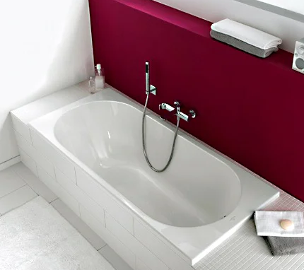 Ванна Villeroy & Boch Oberon 160x75 см кварил, с ножками, цвет альпийский белый арт. UBQ160OBE2V-01