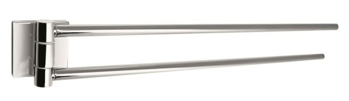 Полотенцедержатель двойной поворотный Fuji Gedy, FJ23(13) цвет: хром