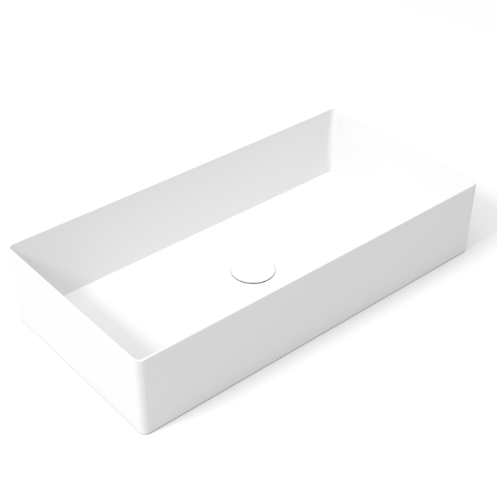 Накладная раковина 70x35x14 см, Olympia ceramica Slice, белый матовый арт. SLC42RE70011